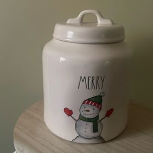 Rae Dunn Christmas canister